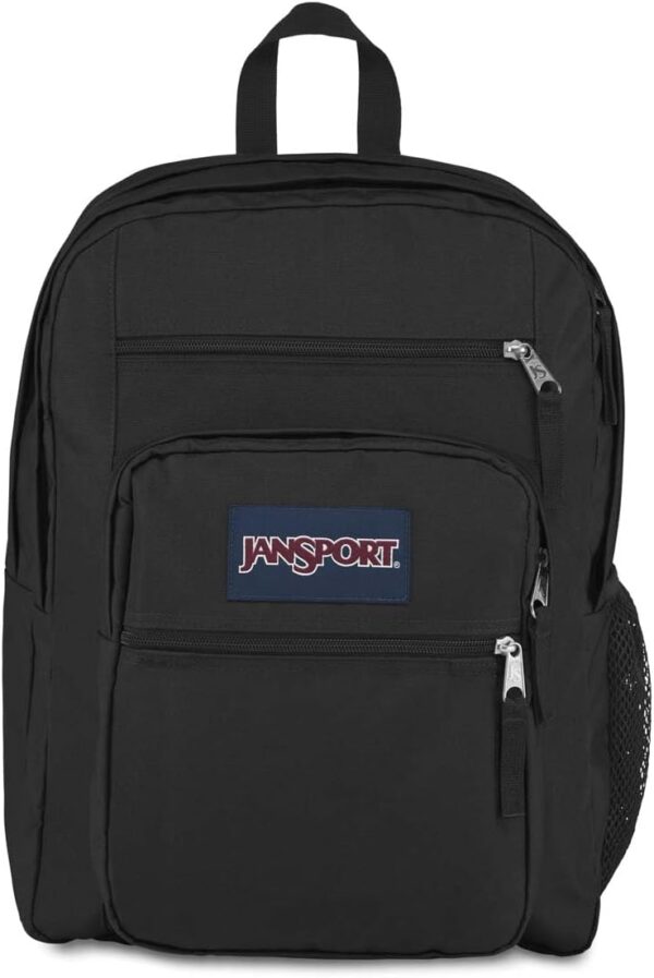 51wX5vhTB4L. AC SL1200 JanSport Laptop Backpack - Computer Bag with 2 Compartments, Ergonomic Shoulder Straps, 15” Laptop Sleeve, Haul Handle - Book Rucksack - Black