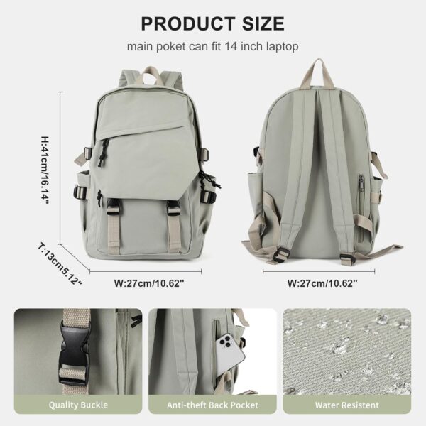 71FkEAiW ZL. AC SL1500 Lightweight School Bag College Laptop Backpack for Men Women Travel bag High School Middle Bookbag for Boy Girls