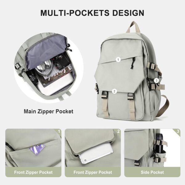 71jkl856imL. AC SL1500 Lightweight School Bag College Laptop Backpack for Men Women Travel bag High School Middle Bookbag for Boy Girls