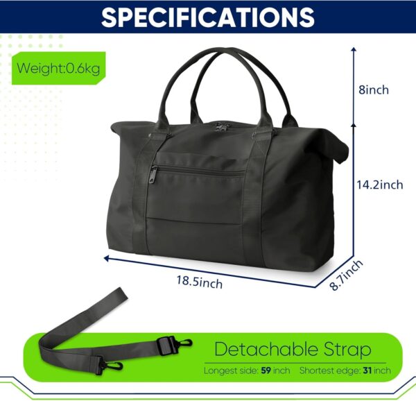 71qstzBwwKL. AC SL1500 Travel Duffle Bag, Weekender Travel Bag Men Small Gym Bag for Women, Hospital Bag for Labor and Delivery, Overnight Bag Luggage Bag with Trolley Sleeve, Airplane Travel Essentials for Flying(Black)