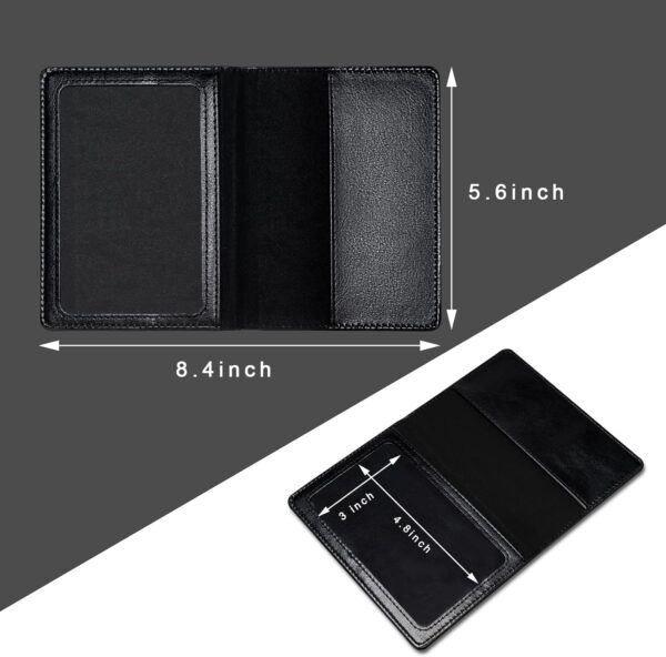 71w2RjqAZKL. AC SL1500 2 Pcs Passport holders，Ultra Slim passport wallet，PU Leather Passport Cover for Women and Men