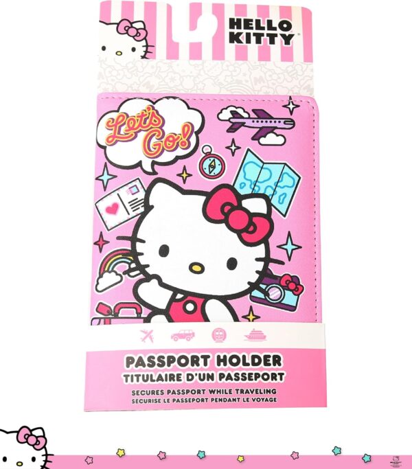 813bb2yUFeL. AC SL1500 Hello Kitty Passport Holder Official License, Cute Passport Holder and Passport Cover, Sanrio Gifts