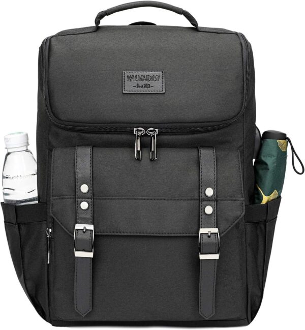 818kL8qerKL. AC SL1351 YALUNDISI Vintage Backpack Travel Laptop Backpack with usb Charging Port for Women & Men College Backpack Fits 15.6 Inch Laptop Black