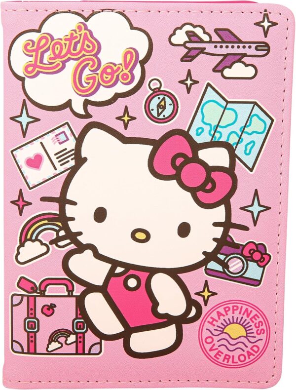 81G6J8VmiJL. AC SL1500 Hello Kitty Passport Holder Official License, Cute Passport Holder and Passport Cover, Sanrio Gifts