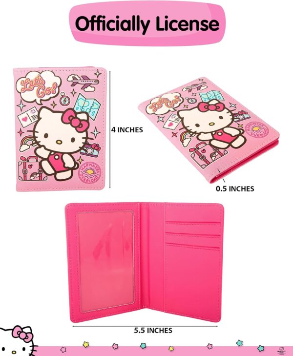 81M1wHusQ0L. AC SL1500 Hello Kitty Passport Holder Official License, Cute Passport Holder and Passport Cover, Sanrio Gifts