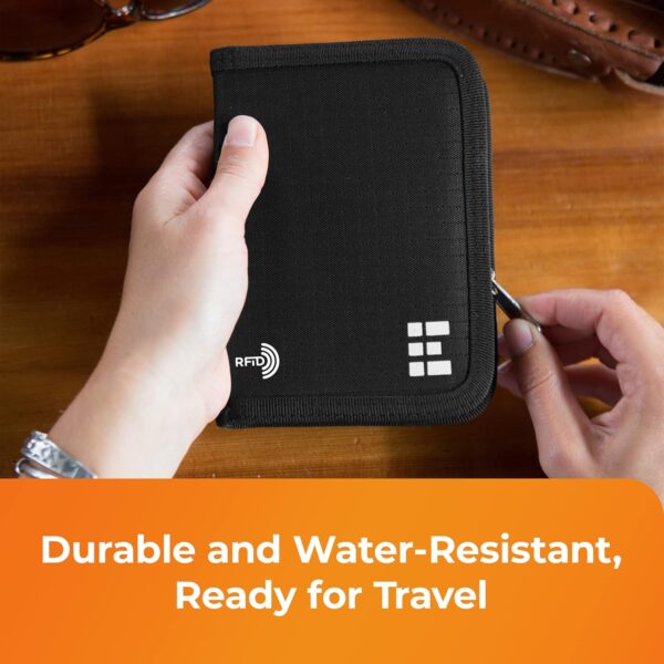 Zero Grid Passport Wallet - Travel Document Holder w/RFID Blocking