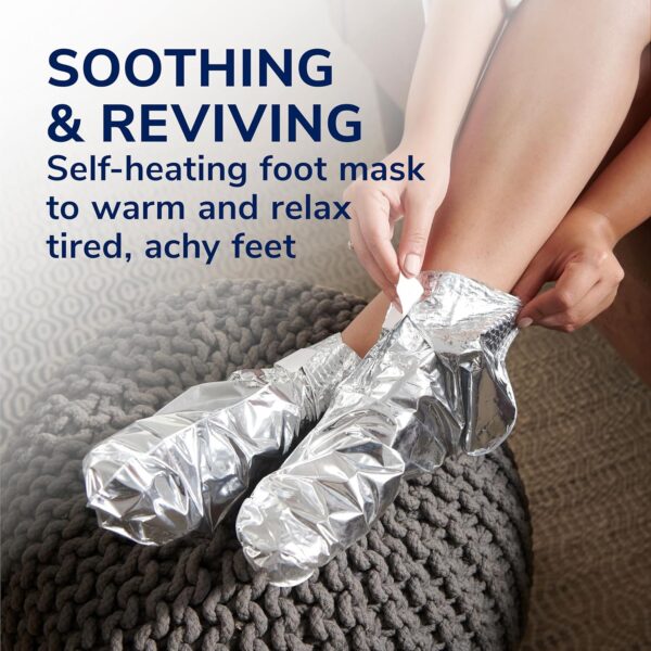 91zStRnzJCL. AC SL1500 Dr. Scholl's® Tired, Achy Feet Soothing & Reviving Foot Mask, 3 Pair, Warming Booties